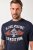JP1880 T-Shirt Short Sleeve Chest Print Navy - Pólók - Nagyméretű pólók - 2XL-14XL