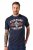 JP1880 T-Shirt Short Sleeve Chest Print Navy - Pólók - Nagyméretű pólók - 2XL-14XL