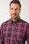 JP1880 Checked Shirt Long Sleeve Red - Ingek - Ingek 2XL-10XL