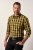 JP1880 Checked Shirt Long Sleeve Kent Collar Curry - Ingek - Ingek 2XL-10XL