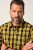 JP1880 Checked Shirt Long Sleeve Kent Collar Curry - Ingek - Ingek 2XL-10XL