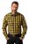 JP1880 Checked Shirt Long Sleeve Kent Collar Curry - Ingek - Ingek 2XL-10XL