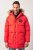 JP1880 Parka Quilted Faux Fur Hood Red - Kabátok - Nagyméretű Kabátok - 2XL-8XL