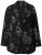 Ulla Popken 841901 Mintás blézer Fekete - Blézerek - Blézerek plus size méretben nőknek