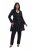 Ulla Popken 842028 Peplum blézer redőkkel Fekete - Blézerek - Blézerek plus size méretben nőknek