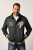 JP1880 Blouson Velour with Chest Embroidery Dark Green - Kabátok - Nagyméretű Kabátok - 2XL-8XL