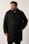 Men+ 482 Vízlepergető gyapjú hatású kabát Fekete - Kabátok - Nagyméretű Kabátok - 2XL-8XL