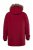 Men+ 619 Funkcionális parka műszőrmés kapucnival Borvörös - Kabátok - Nagyméretű Kabátok - 2XL-8XL