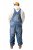 JP1880 842648 Laza szabású farmer kantáros nadrág Denimkék - Farmer & nadrág - Farmer és nadrág - W40-W70