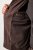 JP1880 Jacket Buffed Nubuck Lamb Leather Brown - Kabátok - Nagyméretű Kabátok - 2XL-8XL