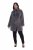Ulla Popken 843003 Állógalléros műszőrme kabát Szürke - Kabátok - Női plus size kabátok