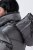 Ulla Popken 844764 Fémes fényű steppelt HYPRAR kabát Antracit - Kabátok - Női plus size kabátok