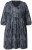 Ulla Popken 844945 Mintás jersey ruha Fekete - Jersey ruhák - 