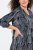 Ulla Popken 844945 Mintás jersey ruha Fekete - Jersey ruhák - 