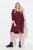 Ulla Popken 844945 A-vonalú jersey ruha V-nyakkal Szilva - Jersey ruhák - 