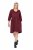 Ulla Popken 844945 A-vonalú jersey ruha V-nyakkal Szilva - Jersey ruhák - 