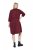Ulla Popken 844945 A-vonalú jersey ruha V-nyakkal Szilva - Jersey ruhák - 