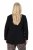 Ulla Popken 845336 Oversize kétgombos sztreccs blézer Fekete - Blézerek - Blézerek plus size méretben nőknek