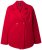 Ulla Popken 846021 Polár kabát Piros - Kabátok - Női plus size kabátok