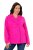 Ulla Popken 846021 Polár kabát Rózsaszín - Kabátok - Női plus size kabátok