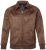 JP1880 846200 Bomber dzseki műirha hatással Sötétbarna - Kabátok - Nagyméretű Kabátok - 2XL-8XL