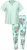 Ulla Popken 846971 Mintás pizsama Világoszöld - Pizsama/Loungewear - 