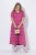 Ulla Popken 847409 Mintás maxiruha Bogyópiros - Maxi ruhák - Női plus size maxiruhák
