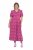 Ulla Popken 847409 Mintás maxiruha Bogyópiros - Maxi ruhák - Női plus size maxiruhák