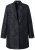 Ulla Popken 848099 Virágos jacquard blézer rejtett gombolással Fekete - Blézerek - Blézerek plus size méretben nőknek
