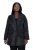 Ulla Popken 848099 Virágos jacquard blézer rejtett gombolással Fekete - Blézerek - Blézerek plus size méretben nőknek
