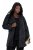 Ulla Popken 848099 Virágos jacquard blézer rejtett gombolással Fekete - Blézerek - Blézerek plus size méretben nőknek