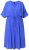 Ulla Popken 848224 Rövid ujjú maxiruha V-nyakkal Kék - Maxi ruhák - Női plus size maxiruhák
