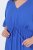 Ulla Popken 848224 Rövid ujjú maxiruha V-nyakkal Kék - Maxi ruhák - Női plus size maxiruhák