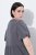 Ulla Popken 848575 Rövid ujjú maxiruha zsebekkel Antracit - Maxi ruhák - Női plus size maxiruhák