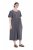 Ulla Popken 848575 Rövid ujjú maxiruha zsebekkel Antracit - Maxi ruhák - Női plus size maxiruhák