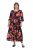 Ulla Popken 849593 Virágos ingruha Sötétkék - Maxi ruhák - Női plus size maxiruhák