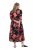 Ulla Popken 849593 Virágos ingruha Sötétkék - Maxi ruhák - Női plus size maxiruhák