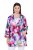 Ulla Popken 849728 Virágos lenkeverék blézer Fehér - Blézerek - Blézerek plus size méretben nőknek