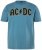 JP1880 849790 AC/DC Classic Logo Póló Türkizkék - Zenekaros pólók - Zenekaros pólók nagy méretben