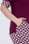 Ulla Popken 849850 Kockás pizsama Bogyópiros - Pizsama/Loungewear - 