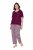 Ulla Popken 849850 Kockás pizsama Bogyópiros - Pizsama/Loungewear - 