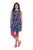 Ulla Popken 849887 Ujjatlan jersey ruha Sötétkék - Jersey ruhák - 
