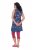 Ulla Popken 849887 Ujjatlan jersey ruha Sötétkék - Jersey ruhák - 