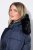Ulla Popken 850041 Steppelt kabát Sötétkék - Kabátok - Női plus size kabátok