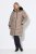 Ulla Popken 850041 Steppelt kabát Taupe - Kabátok - Női plus size kabátok