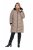 Ulla Popken 850041 Steppelt kabát Taupe - Kabátok - Női plus size kabátok