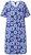Ulla Popken 850121 Rövid ujjú jersey ruha V-nyakkal Kék - Jersey ruhák - 