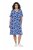 Ulla Popken 850121 Rövid ujjú jersey ruha V-nyakkal Kék - Jersey ruhák - 