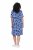 Ulla Popken 850121 Rövid ujjú jersey ruha V-nyakkal Kék - Jersey ruhák - 