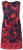 Ulla Popken 850175 Mintás jersey ruha Korall - Jersey ruhák - 